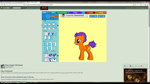 Обзор на игру Pony Creator 2. смотреть онлайн