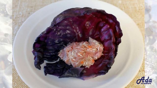 Голубцы из красной капусты Рецепт, пошаговый, как приготовить, видеорецепт смотреть онлайн