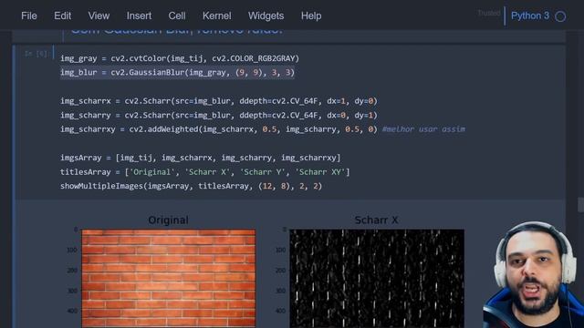 DETECTORES DE ARESTAS (Passa-Alta, Sobel, Laplaciano e Canny Edge) - Python & OpenCV 4 #12 смотреть онлайн