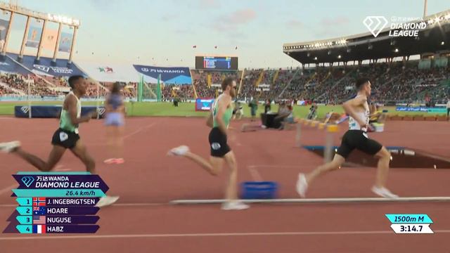 Jakob Ingebrigtsen beats Yared Nuguse in Rabat - Wanda Diamond League смотреть онлайн
