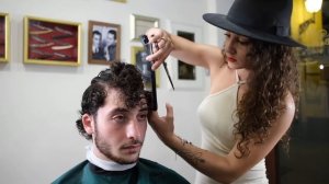 ASMR 💈 LADY BARBER “RICHIE RICH IN THE CANNOLI STREET”