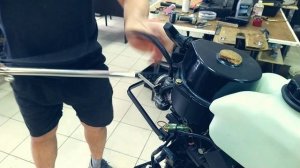 Как удлинить румпель на лодочном моторе Tohatsu 3,5 л.с. Ремонт лодочных моторов.