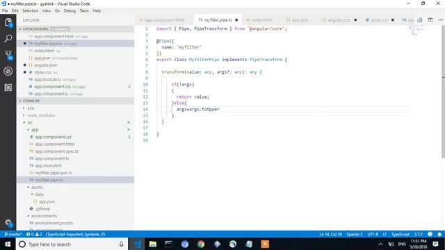 Angular 6 | How to create custom pipe in Angular 6 | Search Filter Pipe |Angular 6 Tutorial смотреть онлайн