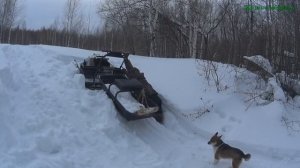 3-х гусеничный всесезонный мотобуксировщик Ураган Медведь. Испытываем по полной