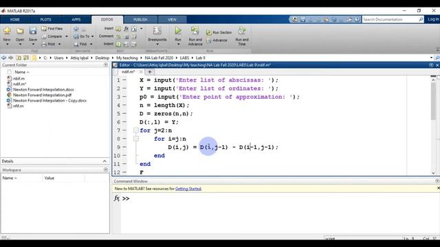 Newton Divided Difference Interpolation with MATLAB code смотреть онлайн