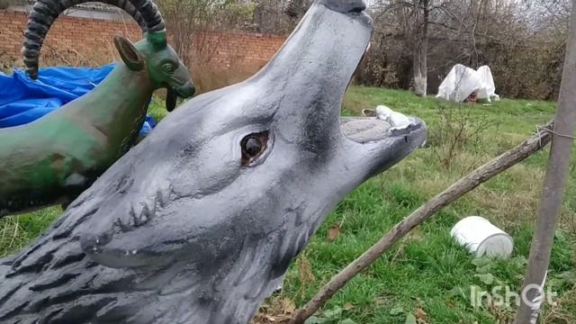 скульптура волка из арт бетона смотреть онлайн