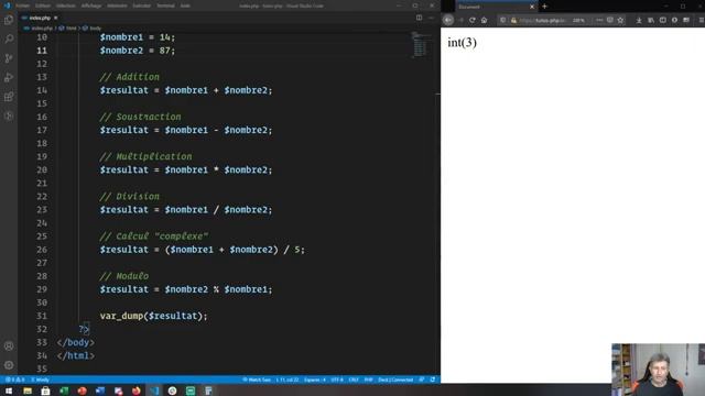3 - Débuter en PHP - Manipuler les nombres (PHP8) смотреть онлайн
