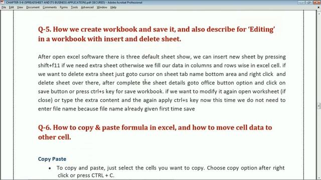 B.com (Chapter 5/6) Spreadsheet application | Computer Applications in Business (B.Com 3rd Year-DU) смотреть онлайн