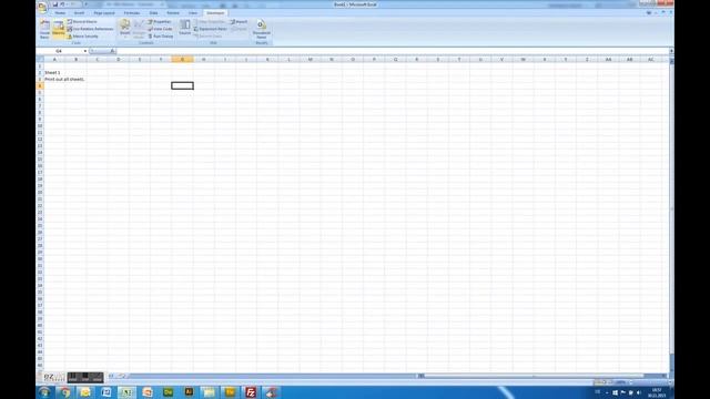 Print Out All Sheets - VBA Macros - Tutorial - MS Excel 2007, 2010, 2013 смотреть онлайн