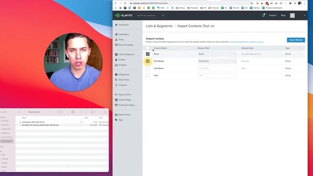 How to Import Contacts to Klaviyo from CSV file смотреть онлайн