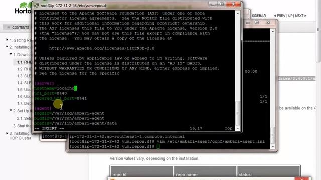 Hortonworks cluster installation on AWS Part3 смотреть онлайн