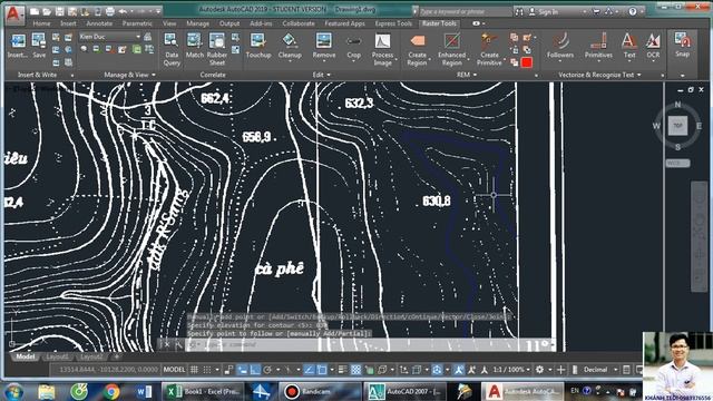 Số hóa bình đồ bằng Raster Design - Mr. Khánh TEDI смотреть онлайн