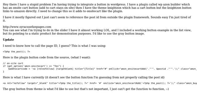 Wordpress: Silly Problem Referencing a Post ID смотреть онлайн