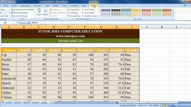 Insert Menu In Excel Part-1 смотреть онлайн
