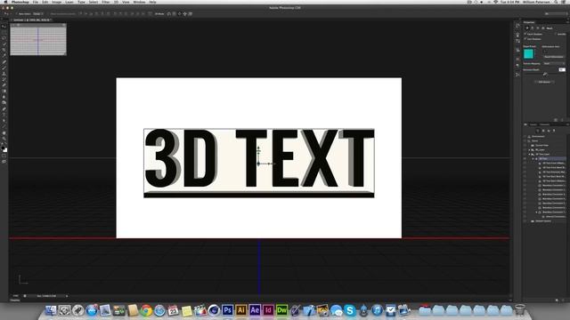 3D Text in Photoshop CS6 And CC Tutorial смотреть онлайн