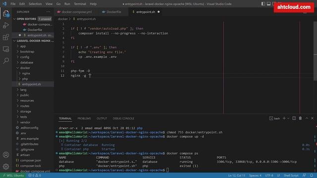 Laravel Docker Nginx + PHP-FPM + op_cache смотреть онлайн