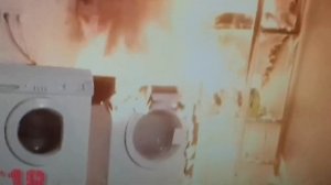 сушильная машина горит