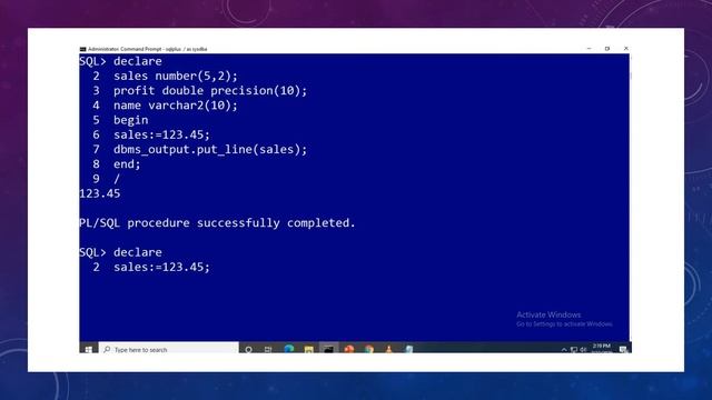 plsql datatypes смотреть онлайн