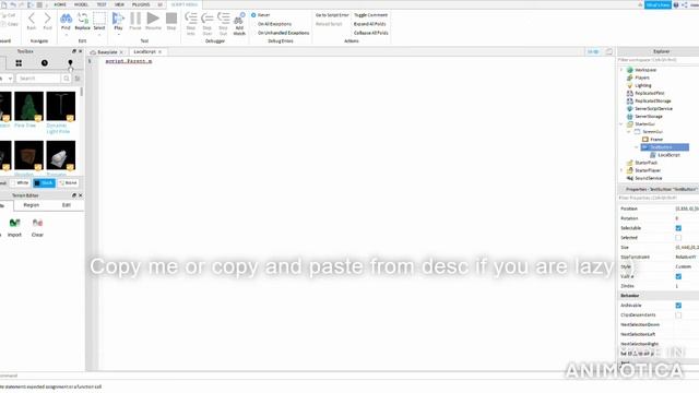 How to create a start screen on ROBLOX STUDIO смотреть онлайн