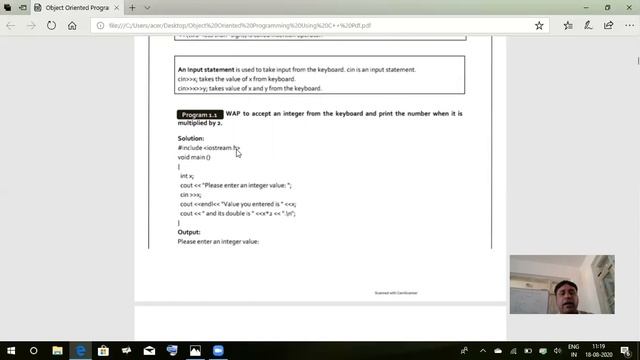 Output & Input Stream in C++ смотреть онлайн