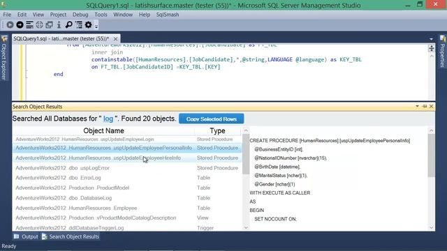 SqlSmash: A productivity plugin for Sql Server Management Studio смотреть онлайн