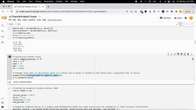 Python for Finance | Financial Data Analysis Part-2 | Numpy use cases in Finance | Stock Simulation смотреть онлайн