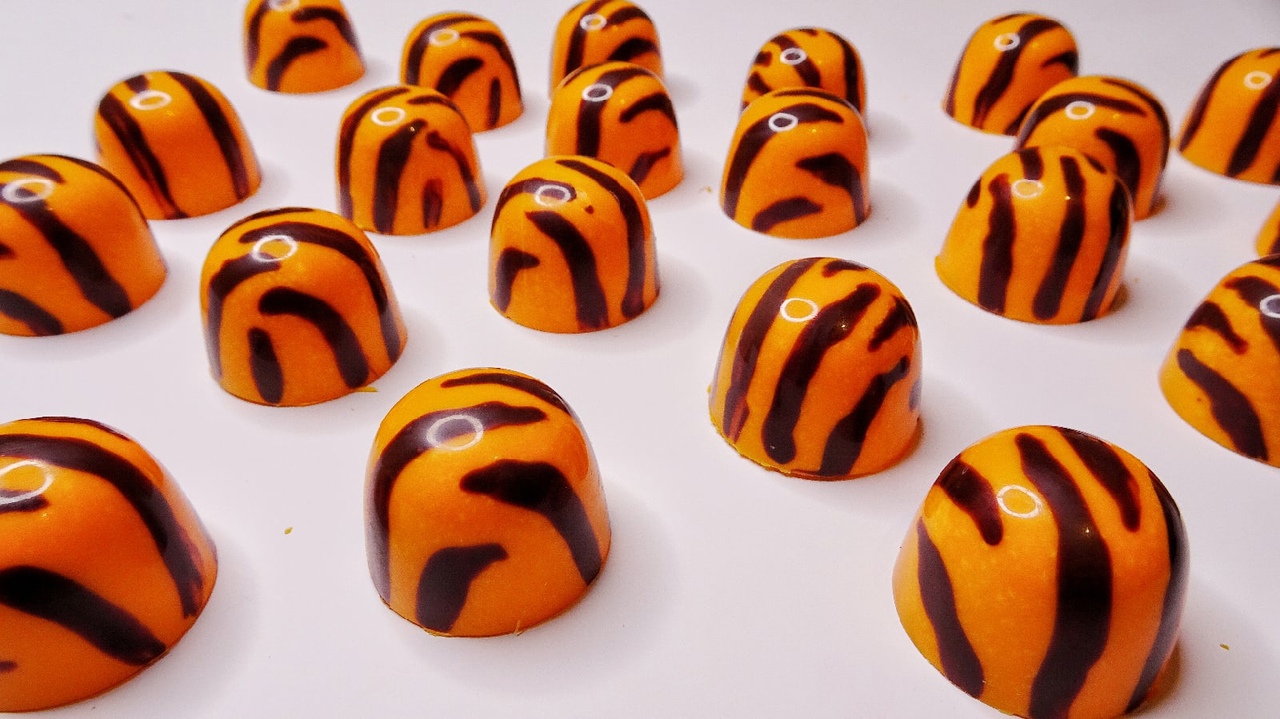 Дизайн ТИГРОВЫХ КОНФЕТ без красителей смотреть онлайн
