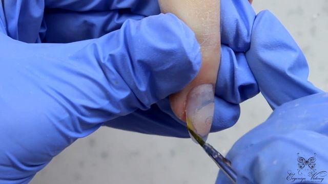 Коррекция миндаль/роспись ногтей РОМАШКИ смотреть онлайн