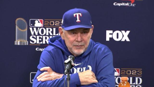 Travis Jankowski & Bruce Bochy React to Replacing Adolis Garcia, Corey Seager & Close Out WS GM5 смотреть онлайн