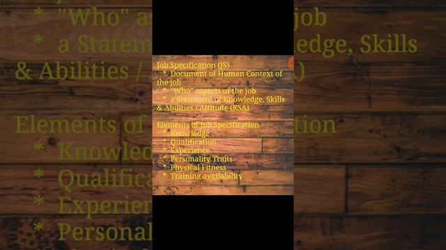 HR BASICS IN TAMIL - JOB SPECIFICATION смотреть онлайн