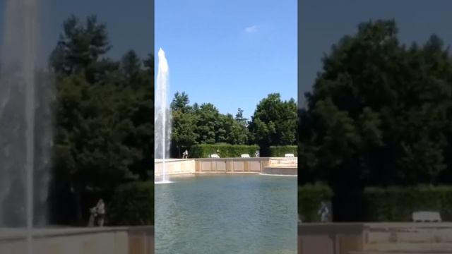 Фонтаны в замке Шлайсхайм.