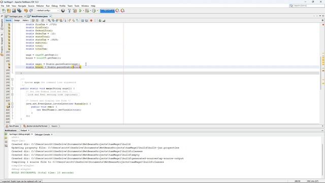 Java Wage and Tax GUI смотреть онлайн