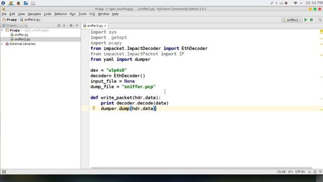 95 Python network programming pcapy library смотреть онлайн
