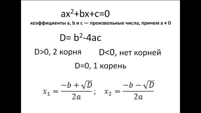 Как решать квадратные уравнения Математика ЕГЭ смотреть онлайн