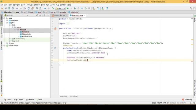 6 -Search in Listview in Android Studio смотреть онлайн