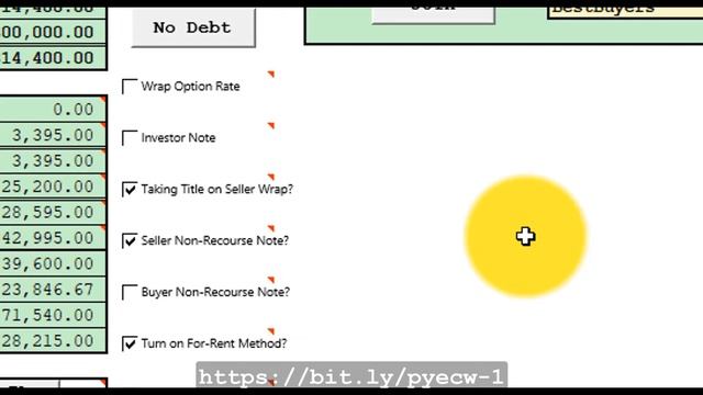 For-Rent Method CLOTWA Spreadsheet Example смотреть онлайн