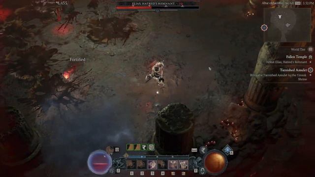 Diablo 4 - HC Barb Fallen Temple Capstone Boss Solo смотреть онлайн