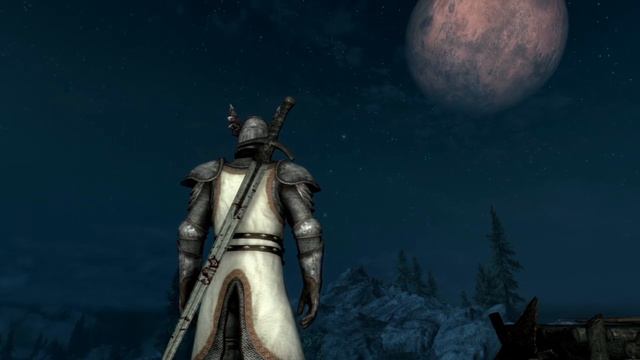Skyrim's night sky is pretty смотреть онлайн