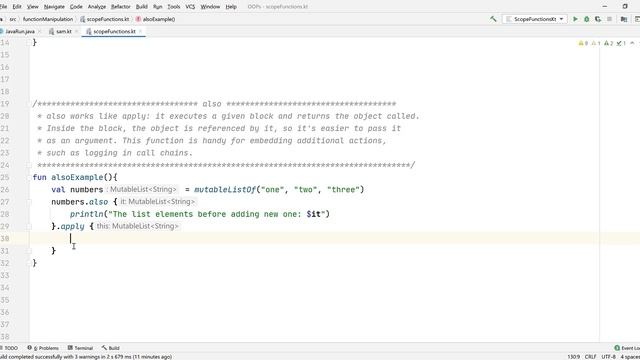 #45 also scope function in kotlin | Kotlin tutorial | Kotlin Bootcamp for programmers смотреть онлайн