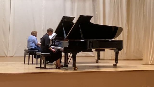 С. Рахманинов. Концерт № 2 до минор, 1 часть. Евгения Крутова (Экзамен, 3 курс, летняя сессия). смотреть онлайн