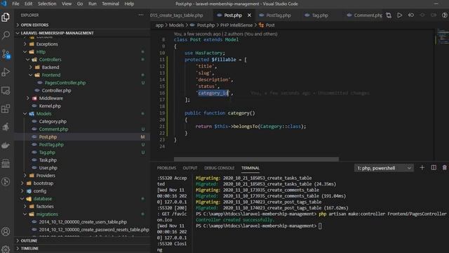 #7 Laravel Membership Management Banga - Eloquent Relationship in Laravel Full in 1 hour смотреть онлайн