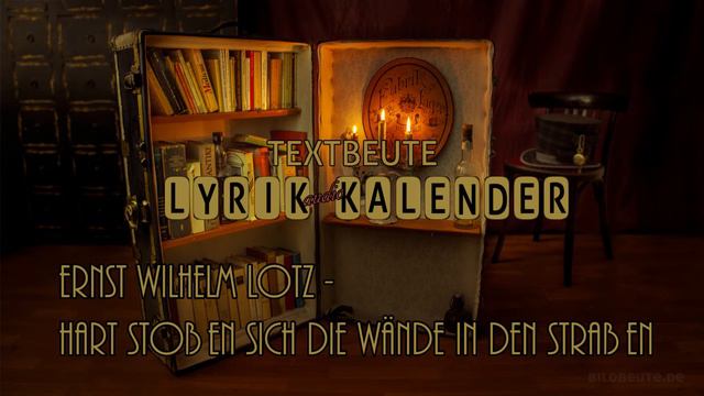 28. Januar - Lyrik Kalender / Ernst Wilhelm Lotz - Hart stoßen sich die Wände in den Straßen смотреть онлайн