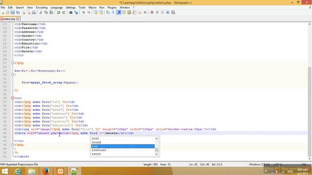 Delete data From Mysql Database Using Delete Query PHP Tutorial-98(Hindi/Urdu) смотреть онлайн