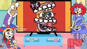 JAX REACTS to The Amazing Digital Circus GIRLS, But the COLORS are MISSING!