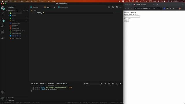 GPT API Key발급, React Env설정 | 심리상담사 ChatGPT AI 회고록 8편 | #chatgpt #리액트 #react смотреть онлайн