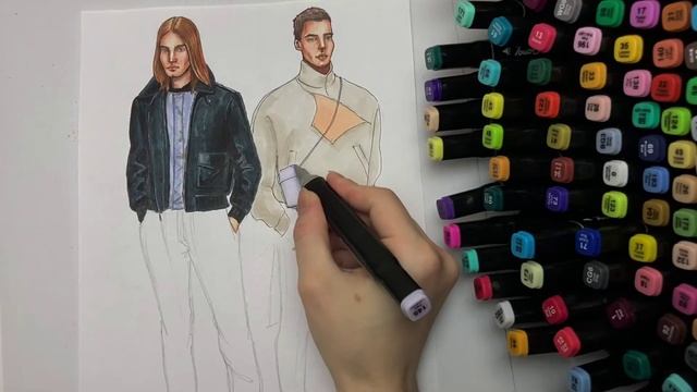 FASHION SKETCH I Рисую мужские образы и болтаю. Как реагировать на критику? смотреть онлайн