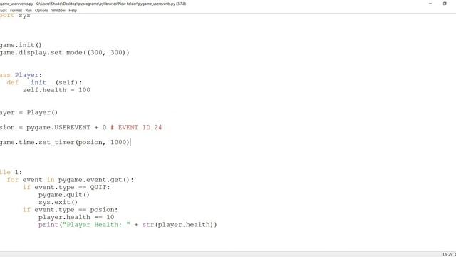 Pygame User Events - Creating Custom Events смотреть онлайн