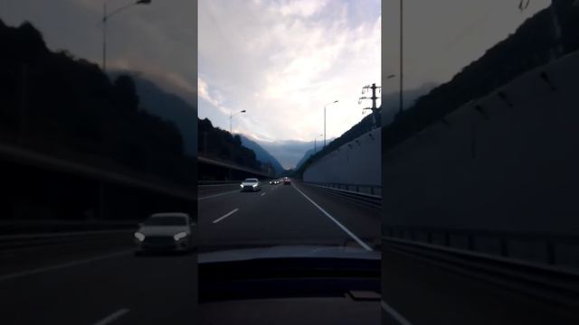 Дорога. Горы. Облака. Сочи. Russia. Sochi. Rusia. смотреть онлайн