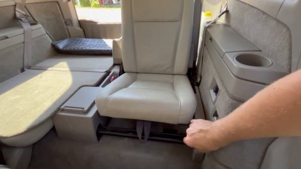 Volvo XC90 third row seat folding #volvoxc90 #volvo #howto