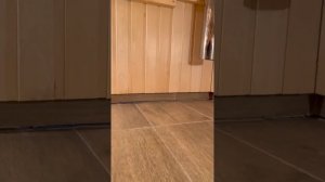 Плитка в каркасной бане спустя год!